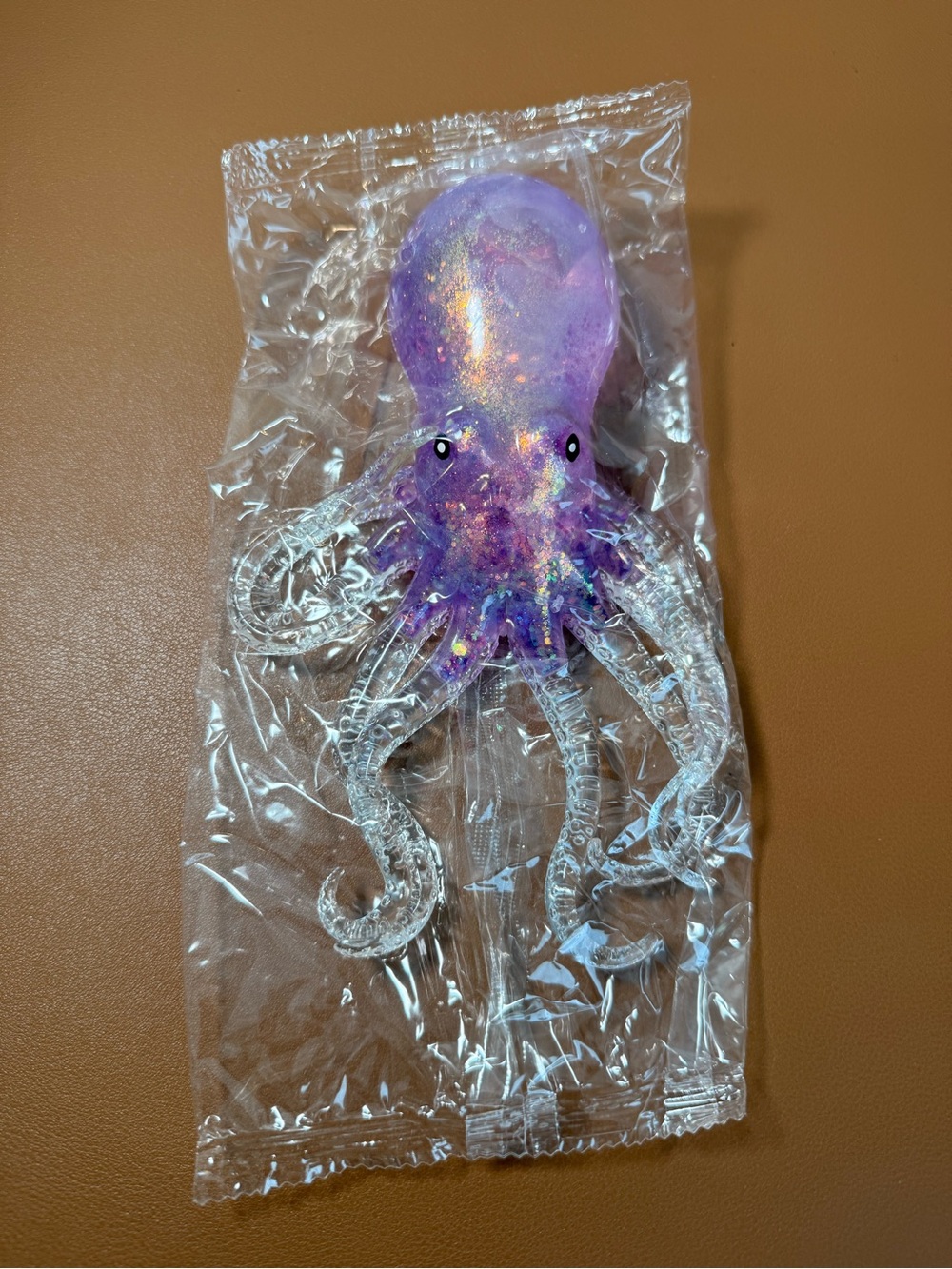 Glitter Purple Octopus Plush Toy - Sparkly Sea Creature